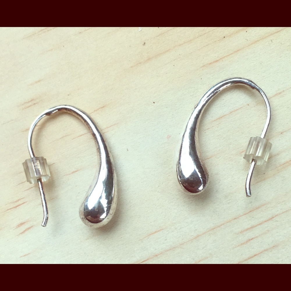 Sterling teardrop design earrings